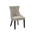 thumbnail image 6 of Contemporary Home Living Tufted Back Upholstered Dining Chair - 35" - Gray - Set of 2, 6 of 9