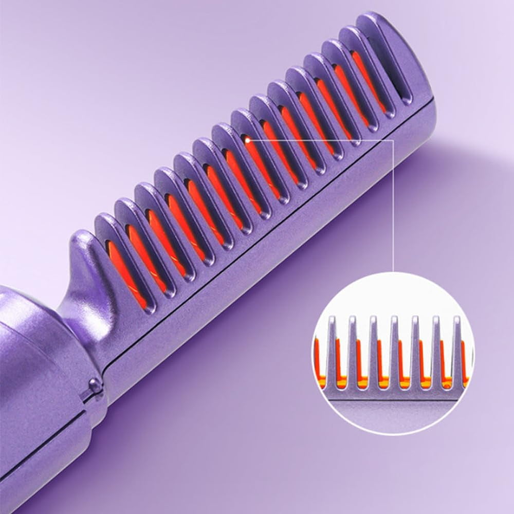 Mini hair straightening brush discount