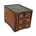 thumbnail image 2 of yotijay Wood Jewelry Box Jewelry Case Rustic Collectible Multifunctional with Mirror for, 2 of 9