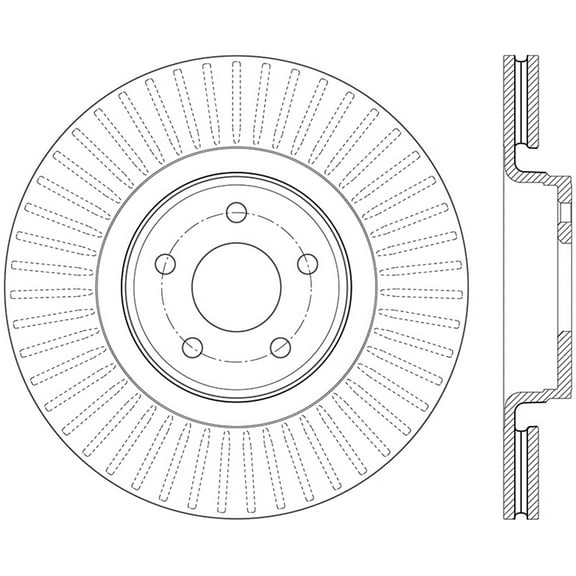 StopTech 14.5  Ford Focus ST Front Right Slotted Performance Rotor