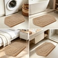 thumbnail image 3 of JAATOP 24"x48" Ultra Thick Bathroom Rug, Extra Soft Absorbent Sculpted Bath Mat, Non-Slip TPR Backing, Machine Washable, Beige, 3 of 7