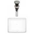 thumbnail image 1 of American Imaginations 19.5-in. W CUPC Rectangle Bathroom Undermount Sink Set In White - Chrome Hardware - Overflow Drain Incl. AI-31788, 1 of 7
