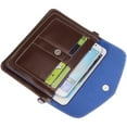 thumbnail image 3 of Handy Faux Leather Protective Horizontal Wallet Carrying Case Purse bag with Shoulder Strap fits up to 6", 6.25" XL sized phones (or up to 6.45in x 4.75in), 3 of 6