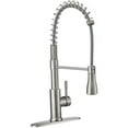 thumbnail image 6 of Pacific Bay Rainier Kitchen Faucet with Pull Down Sprayer, Brushed Satin Nickel, 6 of 8