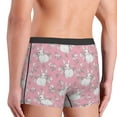 thumbnail image 4 of Bingfone Rabbit And Flower Men's Underwear - Casual Stretch Boxer Briefs-X-Large, 4 of 7