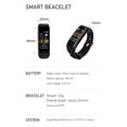 thumbnail image 4 of Pulsera deportiva inteligente C5 con pantalla táctil única TFT de 0,96 pulgadas y Bluetooth 4,0, IP67, 4 of 8