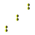 thumbnail image 1 of Eigraketly Paquete de 10 hilos de pesca ruido cuentas dobles señuelo campana portátil al aire libre agua de mar alarma Terminal aparejos negro verde Type1 NO1 Eigraketly CBP432262, 1 of 6