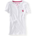 thumbnail image 1 of Camiseta gráfica con bolsillo y cuello redondo Aeropostale para mujer blanca extra pequeña, 1 of 1