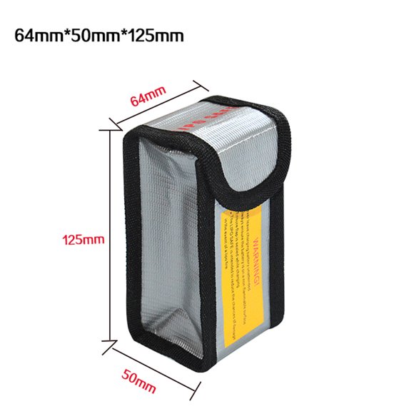 Hxlamzoo Kids Toys LiPo Li-Po Battery Fireproof Guard Safe Bag 64*50*125MM Toys Clearance Sale