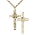 thumbnail image 2 of 14kt Gold Filled St. Benedict Crucifix Pendant, 2 of 3