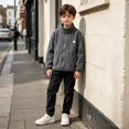 thumbnail image 5 of Boys Girls Sherpa Fleece Jacket Full-Zip Fuzzy Fleece Sweatshirt Kid Toddler Windproof Coat Soft Winter Jacket Thick Raincoat, 5 of 6