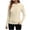 Beige, variant on Tqcoqu Women's Long Sleeve Shirts with Thumb Holes Casual Crewneck Sun Protection Tops Trendy Soft Basic Tee,Beige,Women's S-XXL