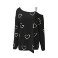 thumbnail image 5 of Women Print Shirt Long Sleeve Sweatshirt Loose Pullover Top, 5 of 5