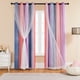 thumbnail image 1 of Cortinas XiDi, 132 x 230 cm, 2 paneles, color negro, diseño de estrella arcoíris, 1 of 7