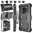thumbnail image 1 of Galaxy Note 8 / S9 Plus / S9 Cases Cover, Galaxy S9 Holster Belt, Njjex Heavy Duty Protection Full-body Rugged with Kickstand + Holster Belt Clip Carrying Armor Case Shell, 1 of 6
