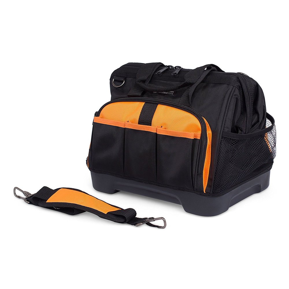 Best 14 inch SoftSided Tool Bag with Rigid Base Walmart
