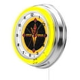 thumbnail image 2 of Arizona State 19" Neon Clock with Pitchfork Logo, 2 of 2