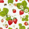 thumbnail image 1 of Set of 12 Lg Strawberries with Bees Napkins, 1 of 1