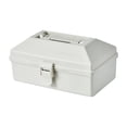 thumbnail image 1 of Caja de herramientas portátil, contenedor, organizador de utensilios, estuche rígido para barbacoa, picnic Café con leche, 1 of 8