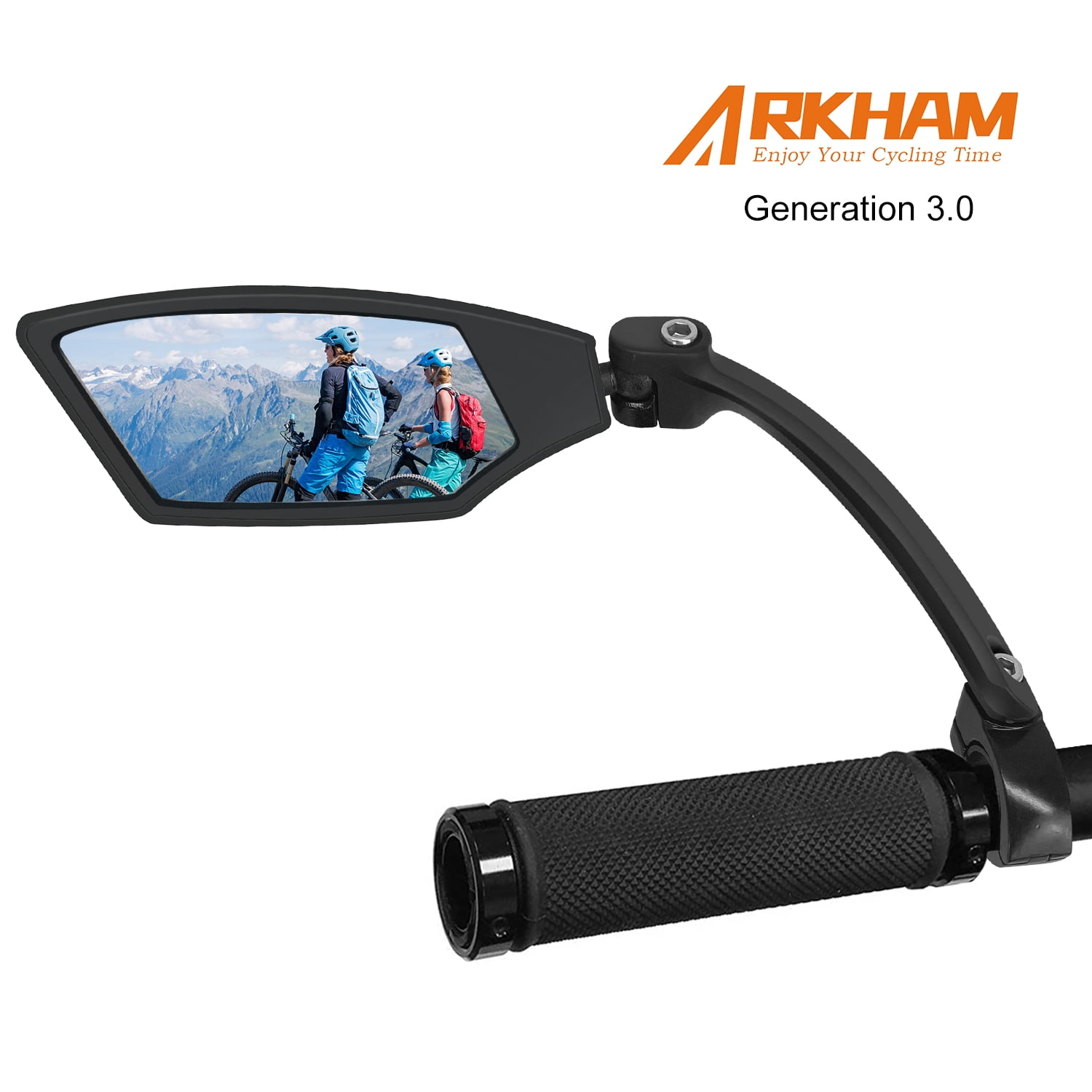 Details about   1x Bike Bicycle Cycling Large Safety Rearview Back View Handlebar Glass Mirror 