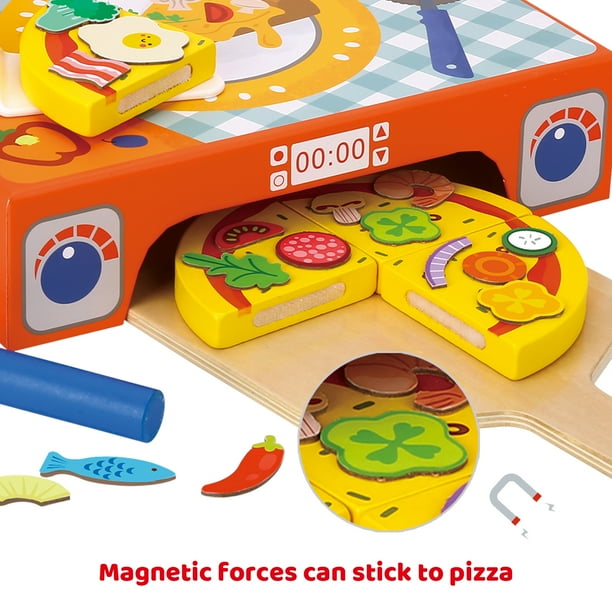 Poste De Garnissage De Pizza Casdon Ooni Pour Enfants - Jouet Pizza Avec 24 Garnitures - Dès 3 Ans Jeu D'imitation Cuisine Avec Garnitures