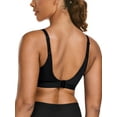 thumbnail image 4 of Deyllo Women High Impact Sports Bra Full Coverage Workout Bras Wireless Non Padded Support Black Exercise Bra Clothes Size 38C, 4 of 4