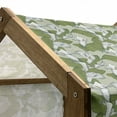 thumbnail image 4 of Green and White Pet House, Abstract Calla Lily Flowers in White with Green Leaves, Outdoor & Indoor Portable Dog Kennel with Pillow and Cover, 5 Sizes, Olive Green Sage Green, by Ambesonne, 4 of 4