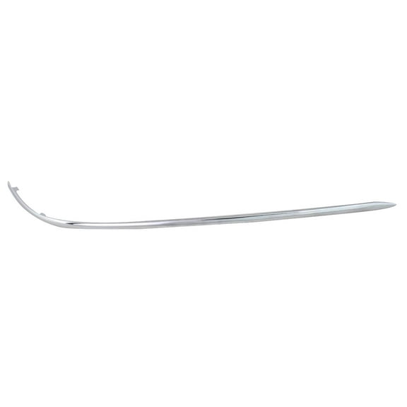 Bumper Trim Compatible With 2002-2004 Mercedes Benz C32 AMG Front, Right Passenger Side, Outer Chrome