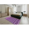 thumbnail image 5 of Ahgly Company Machine Washable Indoor Square Transitional Purple Area Rugs, 7' Square, 5 of 7