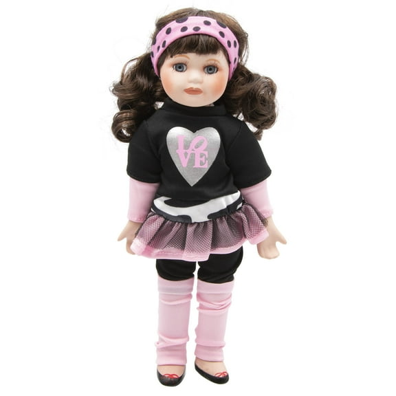 Royalton Collection Dolls of the Decade 80's Pop "Amanda" 10-Inch Porcelain Doll