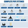 thumbnail image 3 of Compressed Air Line Kit 3/4" x100FT, Shop Air Line Kit, Air Line Kit, HDPE-Aluminum-HDPE Piping, for Air Compressor Fittings, 3 of 7