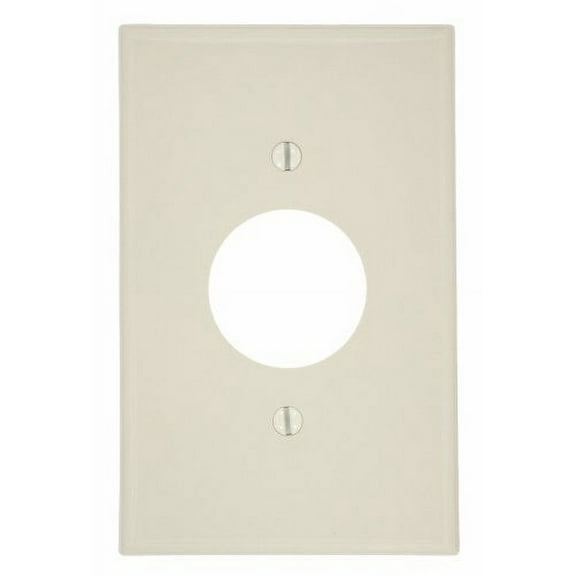 Leviton PJ7-T Light Almond Midway Nylon Single Gang 1.406" Single Receptacle Wall Plate