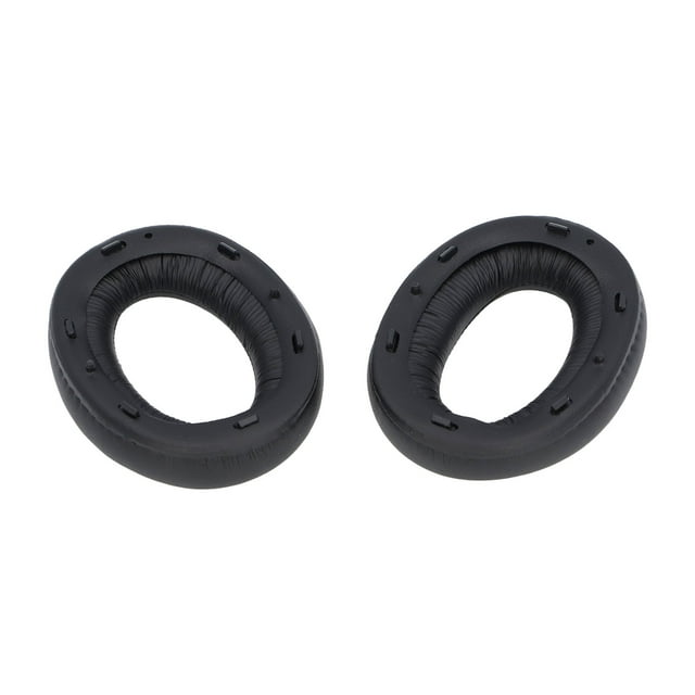 Almohadillas de repuestro para wh-000xm2 y mdr-000x auriculares, almohadillas de espuma viscoelástica de cuero proteico parauriculares con aislamiento de ruido