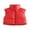 Red, variant on Women's Winter Crop Vest Lightweight Sleeveless Warm Outerwear Puffer Vest Padded Gilet
