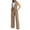 Khaki, variant on Fgnfyis Womens Elegant Solid Color Suit Vest Tank Cardigan Pockets Tops Wide Leg Pants Suit Two Piece Sets for Women Pants Sets White S