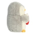 thumbnail image 3 of Aurora - Small Gray PomPom Penguin - 7.5" Pompom With Stocking - Festive Stuffed Animal, 3 of 5