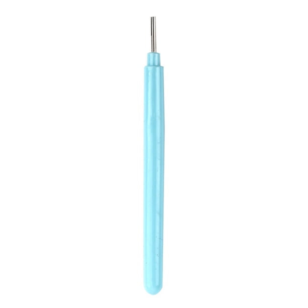 Ounissouiy Bolígrafos de papel para filigrana, herramienta de aguja ranurada, pinzas enrollables de mano, herramientas artesanales para rizar, Artesanía Azul claro