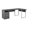 thumbnail image 3 of Monarch Specialties Computer Desk, Home Office, Corner, Left, Right Set-up, Storage Drawers, 80"l, L Shape, Work, Laptop, Metal, Laminate, Grey, Contemporary, Modern, 3 of 3