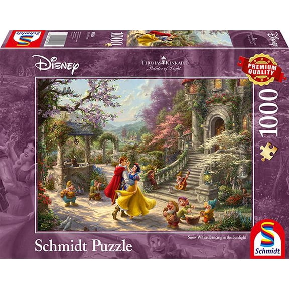 Schmidt 59625 Thomas Kinkade Disney Snow White Dancing Prince 1000 Pc Puzzle