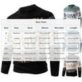 thumbnail image 2 of SERTG Men's Gradient Thickened Stretch Letter Print Plush Sweater Fall Winter Soft Warm Mock Neck Knit Top Men's Sweaters(Blue,M), 2 of 6