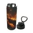 thumbnail image 2 of Goofa Cool Fire Man Print 18oz Sports Insulated Kettle With Straw Water Bottle Sports Water Bottle For Running Hiking Cycling Climbing Mans Womans, 2 of 7