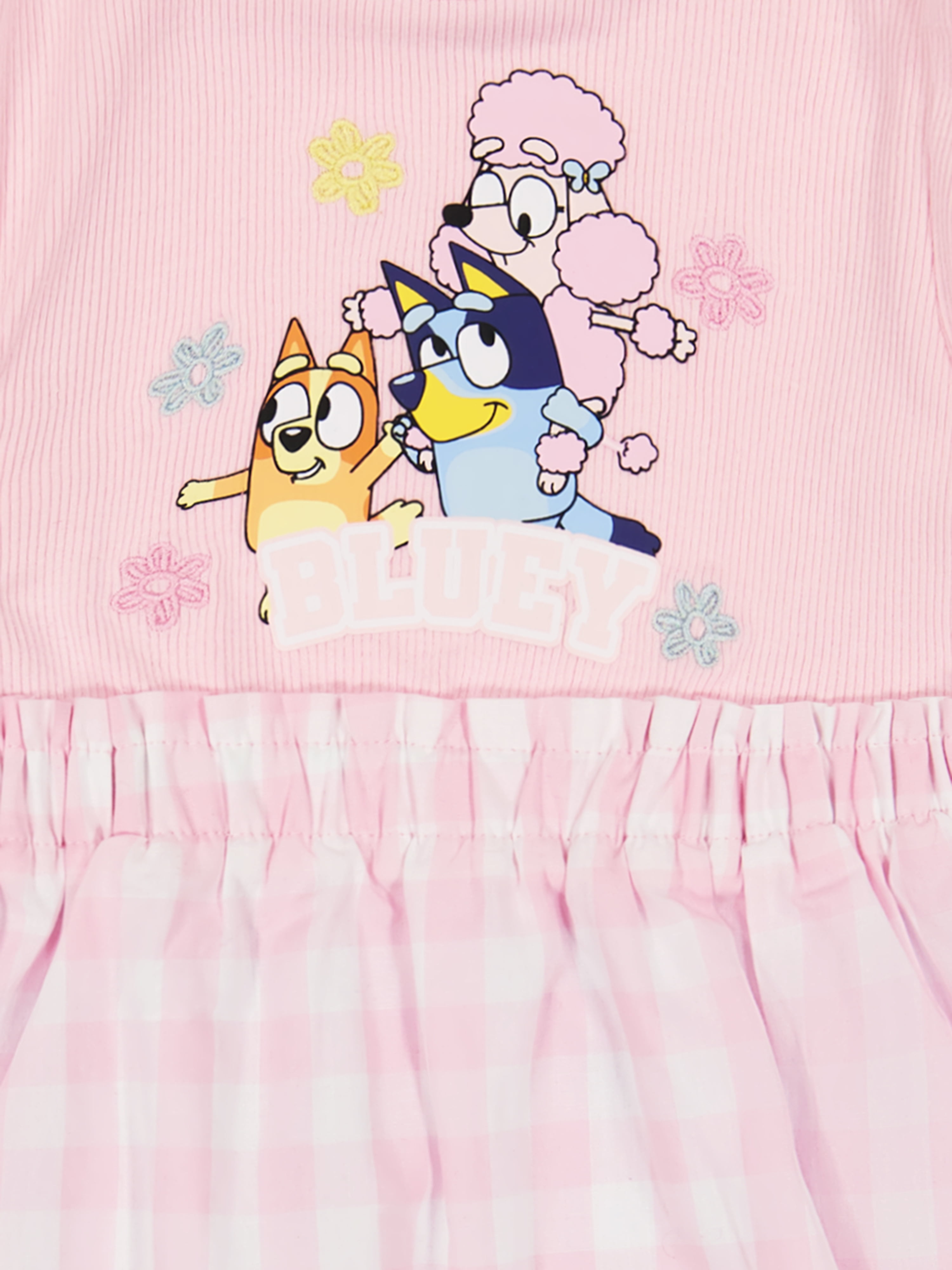 Bluey Toddler Girls Woven Short Sleeve Dress, Sizes 12 Months-5T
