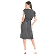 thumbnail image 3 of Vestido de rayas Roman Fashion /Juvenil, 8867-STRP (Negro rayas) negro CH, 3 of 5