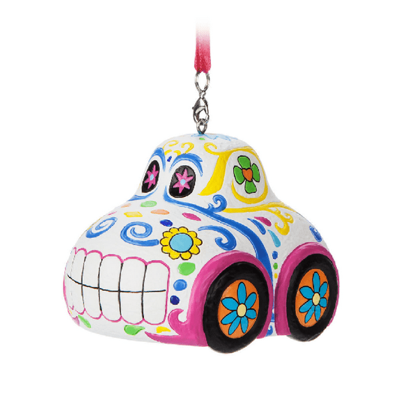 Disney Store Theme Parks Cars Sugar Skull Car Christmas Ornament Figure