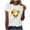White, variant on Sexlip Womens Sunflower Heart Graphic Blouse Crew Neck Design Stretchy Fabric Relaxed Silhouette for Stylish Outings White S