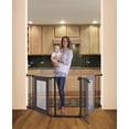 thumbnail image 2 of Dreambaby® Denver 3 Panel Adapta-Gate® - Black with Grey Mesh Panels, 2 of 5