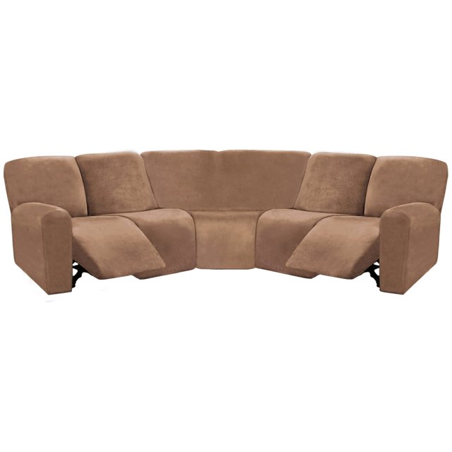 Funda para muebles ULTICOR Sofá de terciopelo en forma de L de 7 piezas