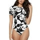 thumbnail image 1 of Fotbe Seamless Pattern Cute Panda Body de Mujer con Cuello Redondo y Mangas Cortas, Sin Mangas Ajustado, Suave, Cómodo y Básico-Medium, 1 of 7