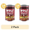 (2 pack) Wolf Brand Chili With Beans, 14g Protein Per Serving, 24 oz. Can