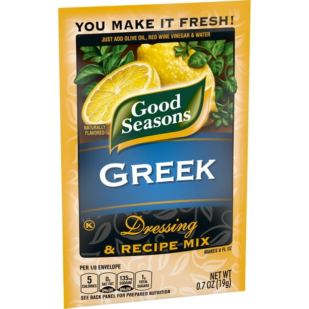 Good Seasons Greek Dry Salad Dressing and Recipe Mix, .7 oz Packet